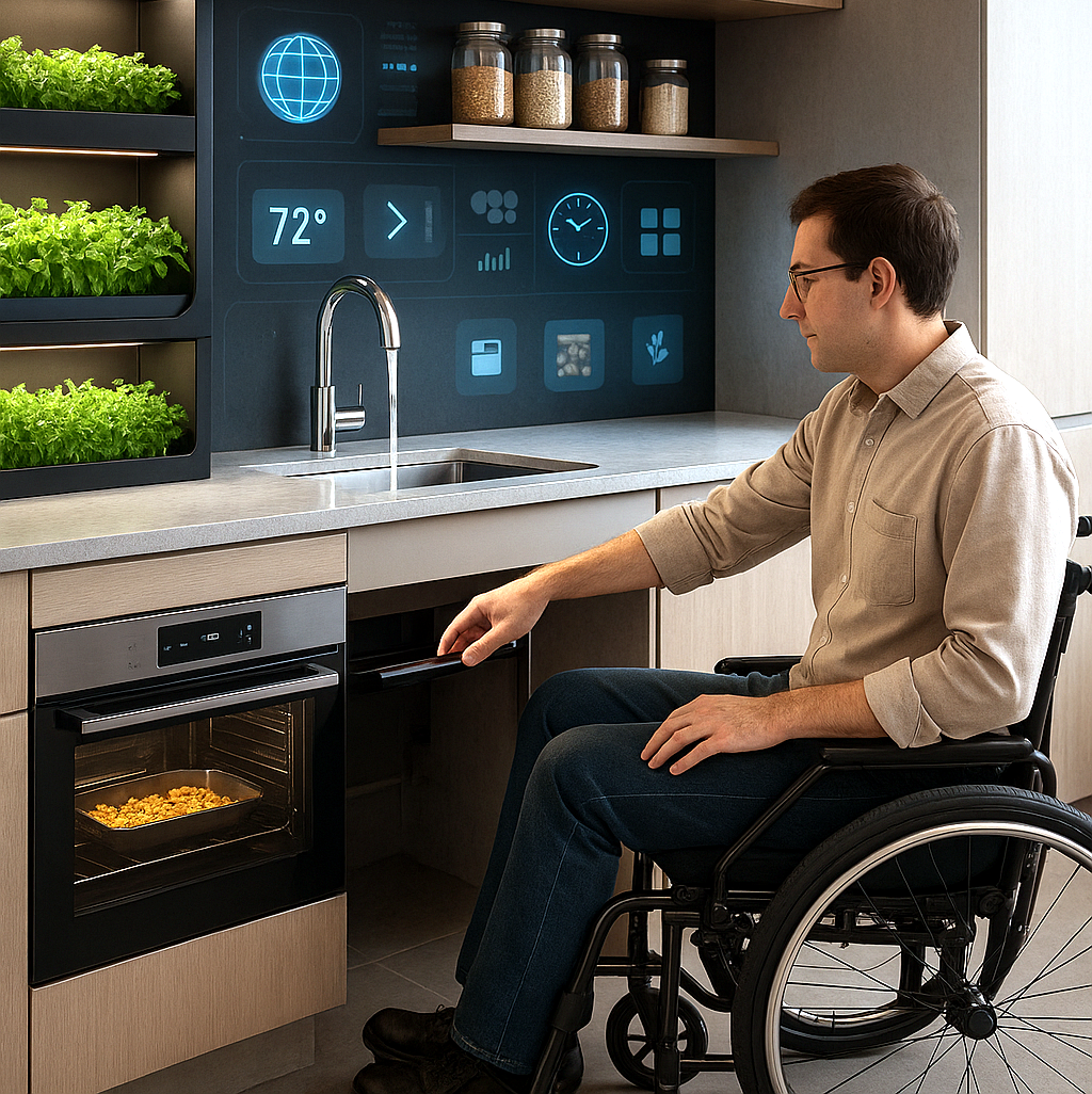 Accessible kitchen designed around human comfort and usability